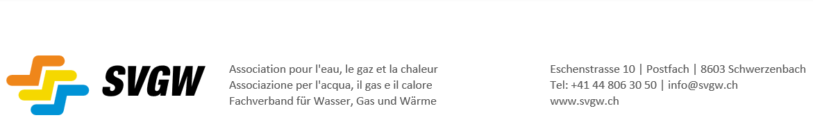 SVGW | der Fachverband für Wasser-, Gas- und Fernwärmeversorger