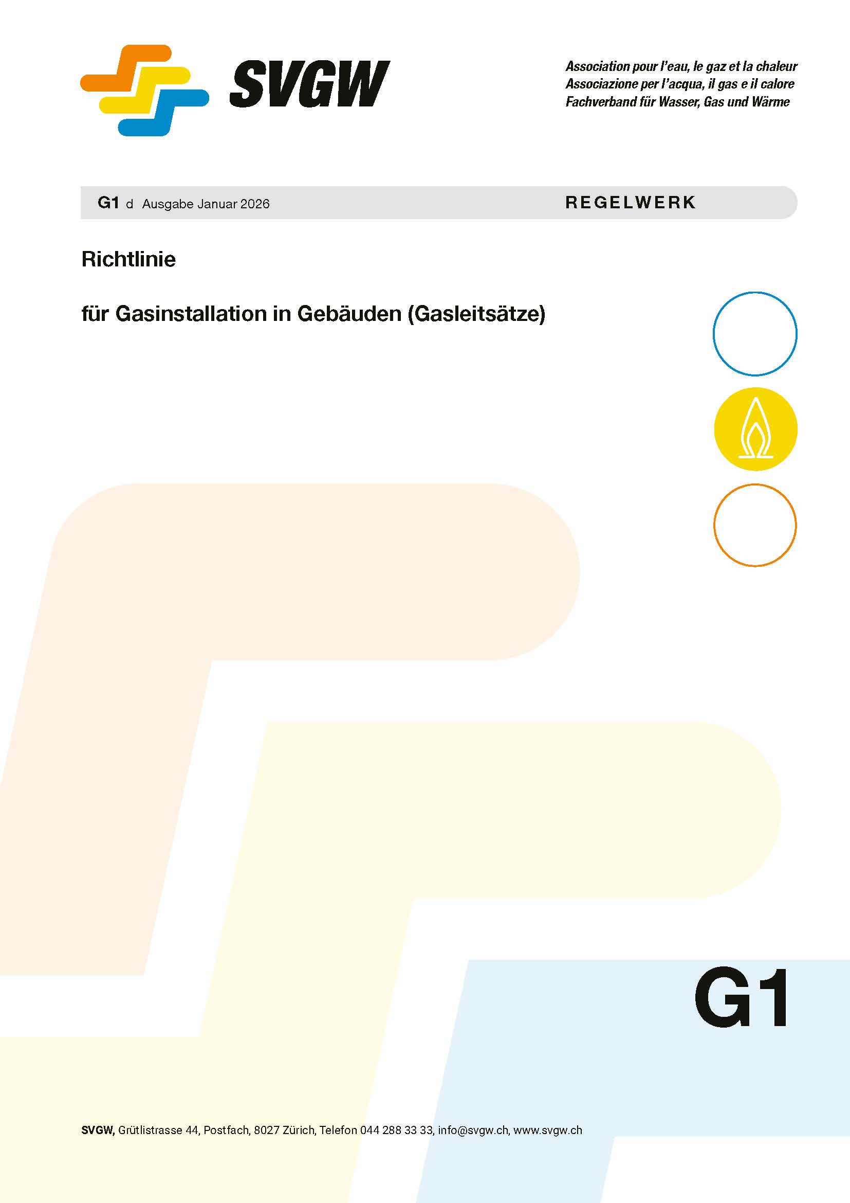 G1 d Richtlinie für Gasinstallation in Gebäuden (Gasleitsätze)