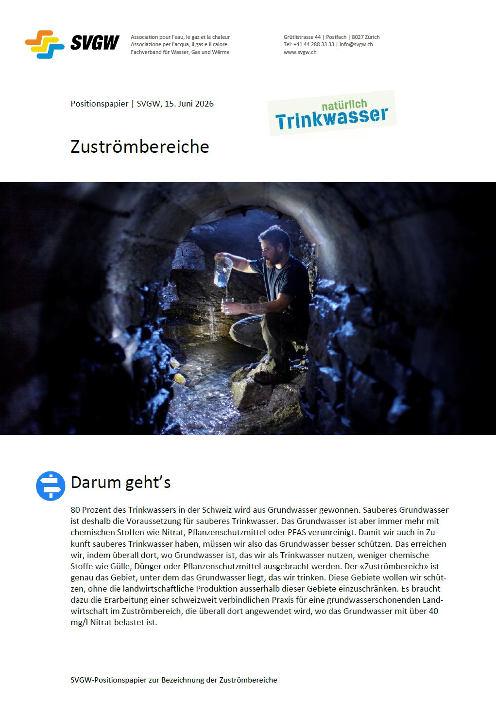 Positionspapier: Zuströmbereiche