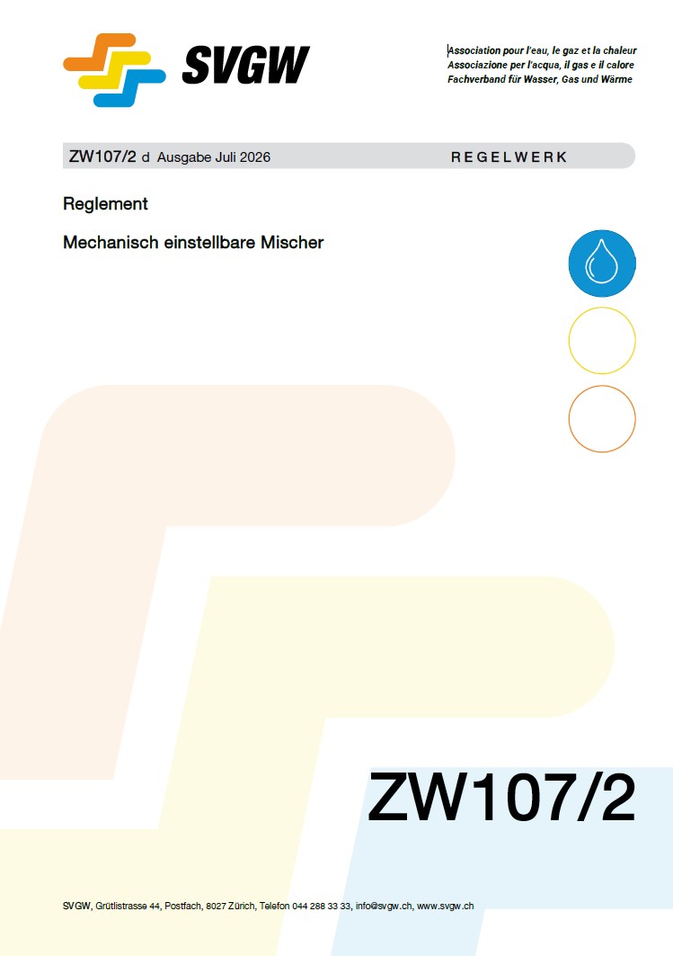 ZW107/2 d - Reglement; Mechanisch einstellbare Mischer
