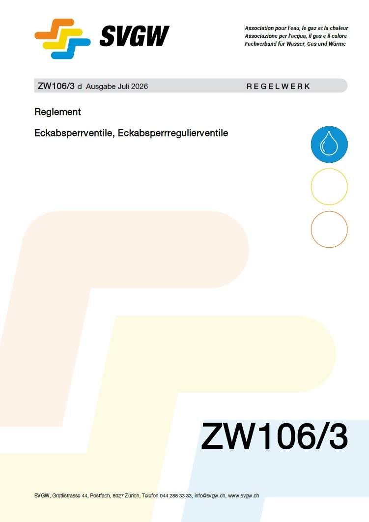 ZW106/3 d - Reglement; Eckabsperrventile, Eckabsperrregulierventile