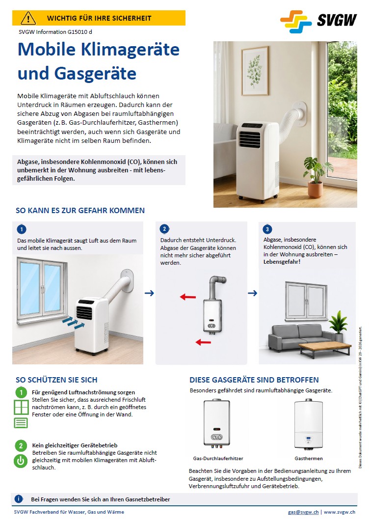 G15010 d Information; Mobile Klimageräte und Gasgeräte