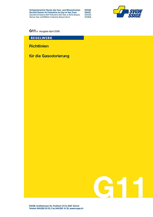 G11 d Richtlinien zur Gasodorierung