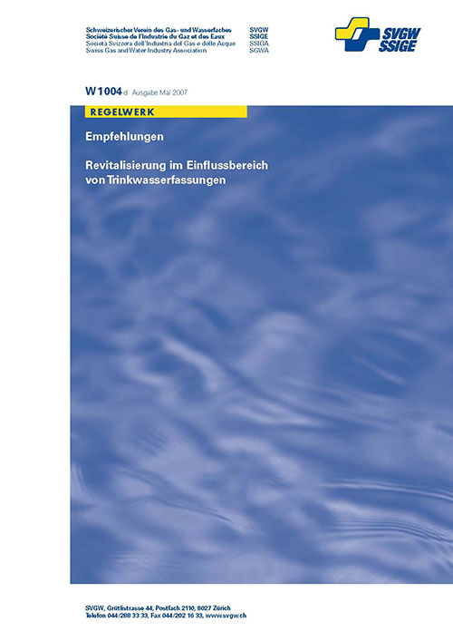 W1004 d Empfehlung; Revitalisierung im Einflussbereich von Trinkwasserfassungen