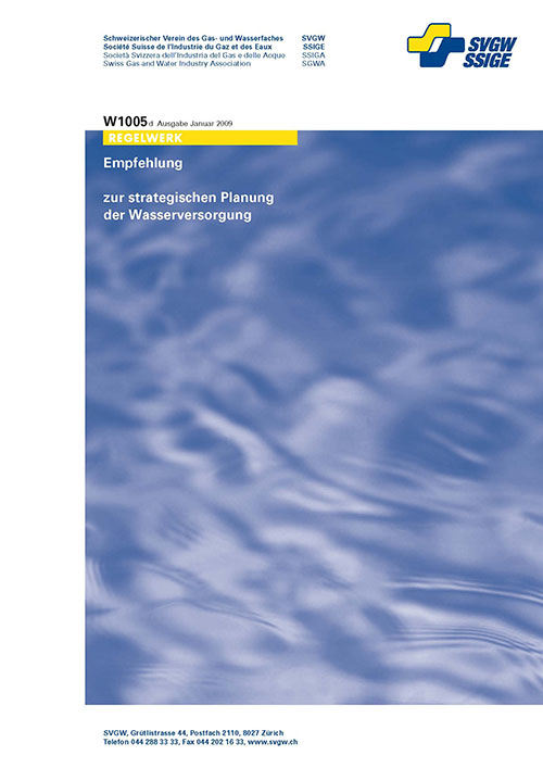 W1005 d Empfehlungen zur strategischen Planung der Wasserversorgung