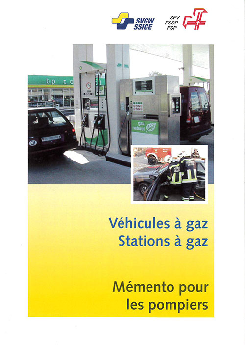 Leporello f; Mémento pour les pompiersVéhicules à gaz - Stations à gaz