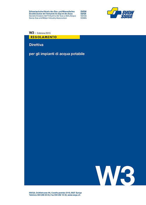 W3 i Direttiva per gli impianti di acqua potabile incl. Compl. 1+2+3+4