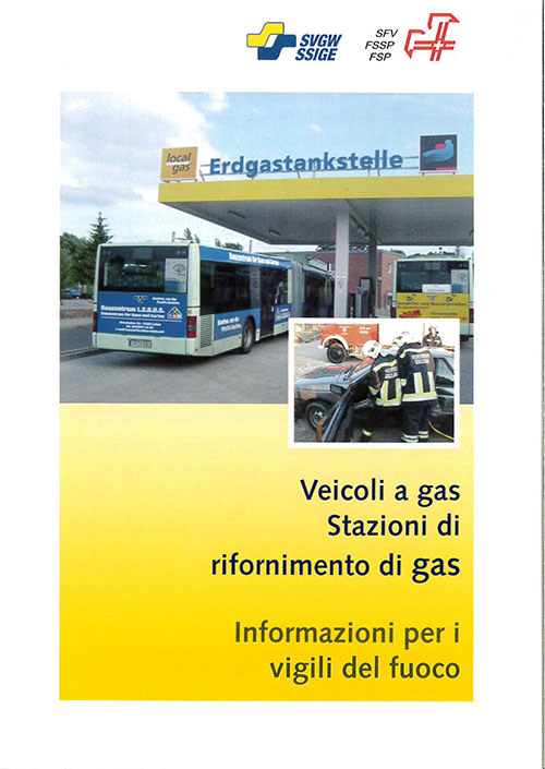 Leporello i; Informazioni per i vigili del fuoco Veicoli a gas - Stazoni di rifornimento di gas