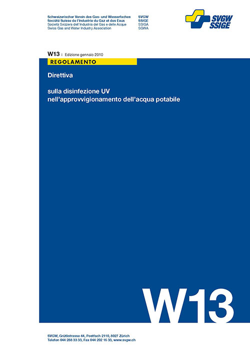 W13 i Direttiva sulla disinfezione UV nell'approvvigionamento dell'acqua potabile