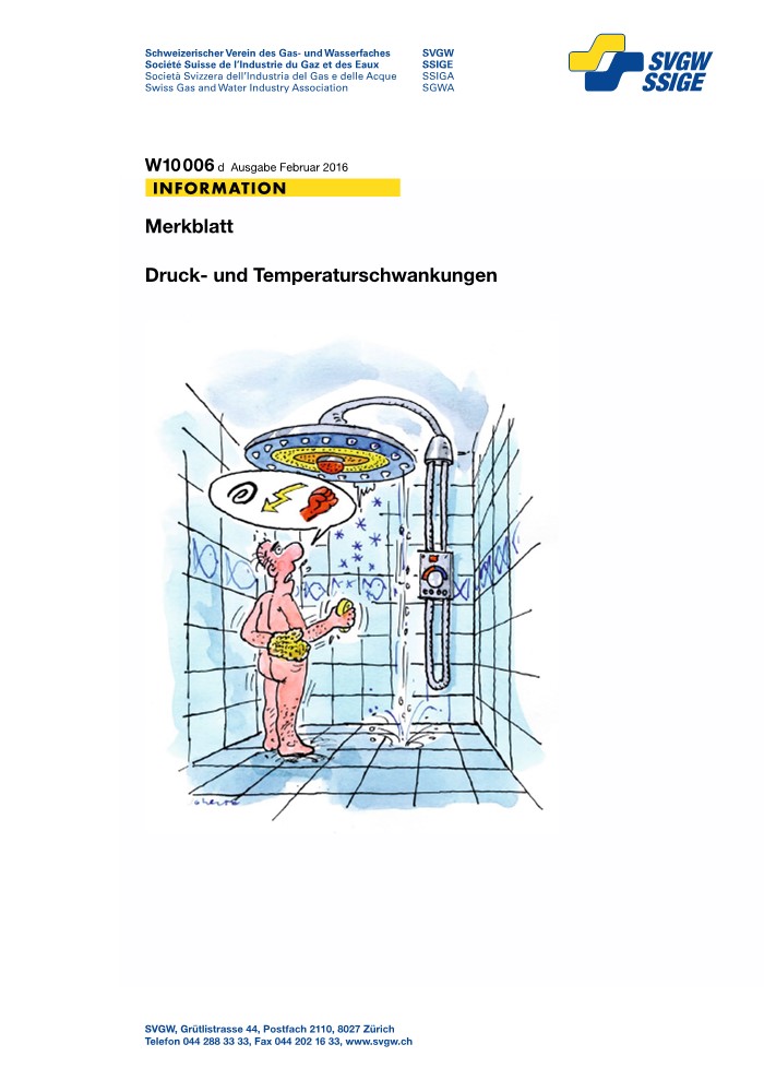 W10006 d Merkblatt; Druck- und Temperaturveränderungen