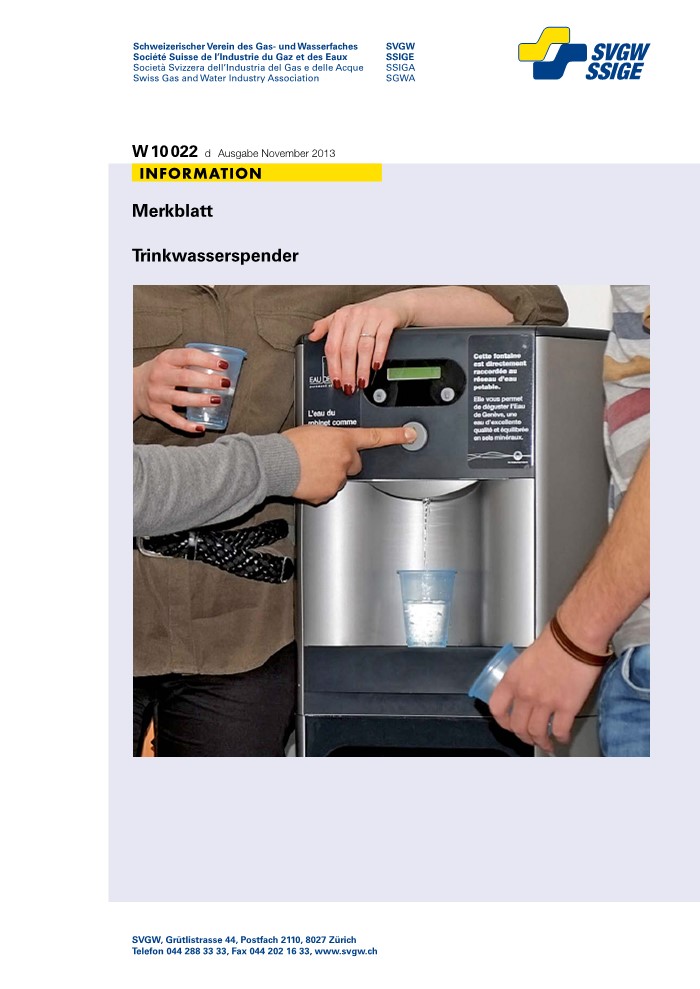 W10022 d Merkblatt; Trinkwasserspender (1)