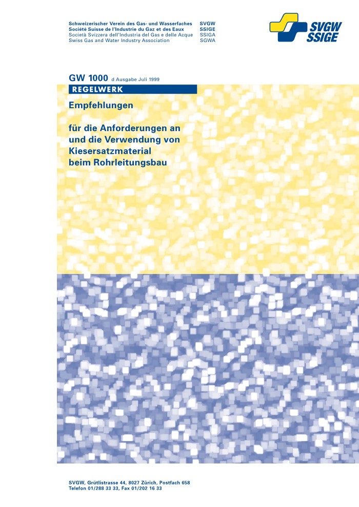 GW1000 d Empfehlung für die Anforderungen an und die Verwendung von Kiesersatzmaterial beim Rohrleitungsbau (1)