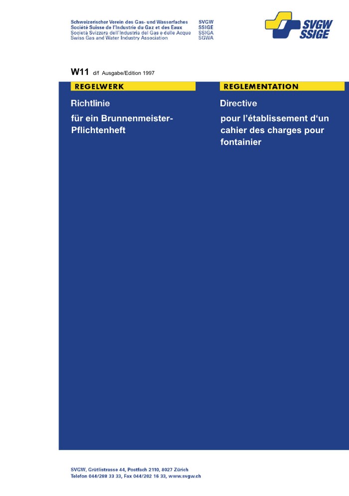 W11 d/f Richtlinien für ein Brunnenmeisterpflichtenheft (1)