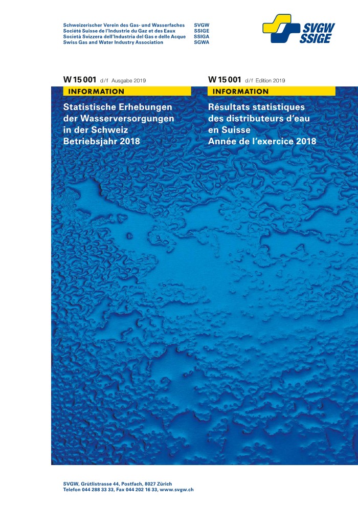 W15001 d/f Statistique d'eau 2019 (exercise 2018)