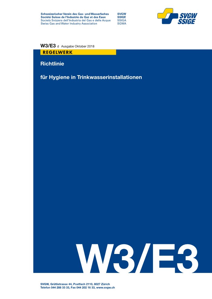 W3/E3 d Richtlinie für Hygiene in Trinkwasserinstallationen (1)