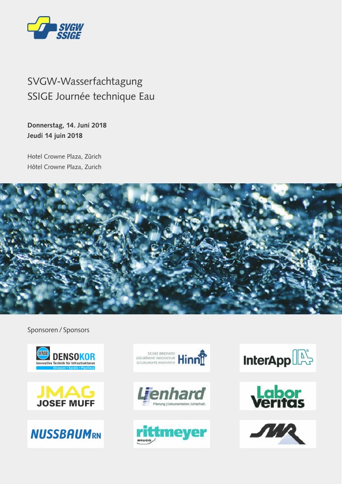 SVGW-Wasserfachtagung 14. Juni 2018, Zürich | SSIGE Journée technique Eau 14 juin 2018, Zurich