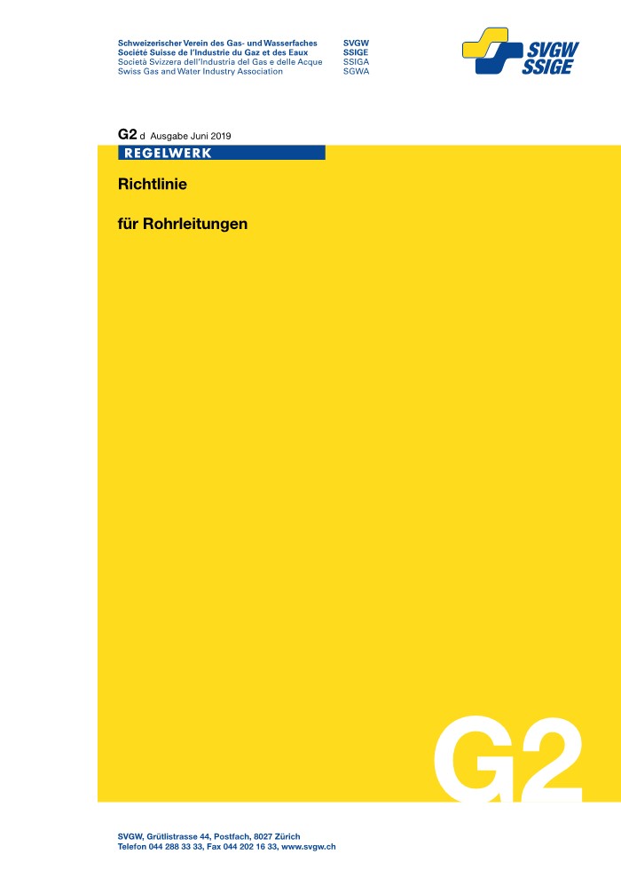 G2 d Richtlinie für Rohrleitungen, Ausgabe 2019 (1)