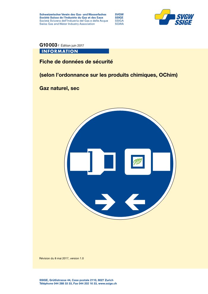 G10003 f Fiche de données de sécurité Gaz naturel