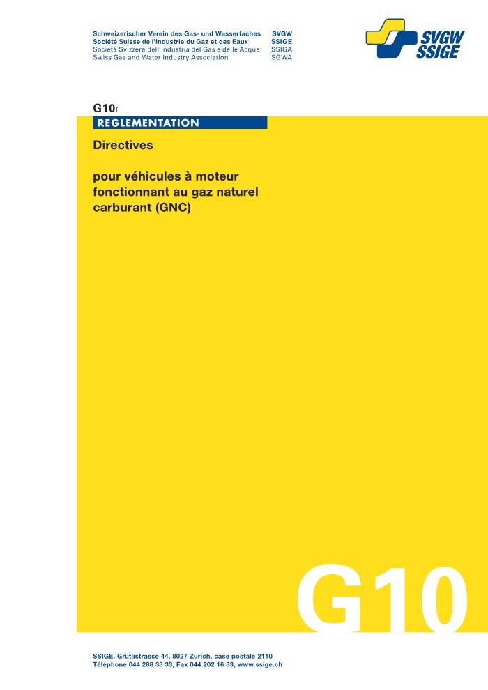 G10 f Directives pour véhicules à moteur fonctionnant au gaz naturel (GNC) (1)