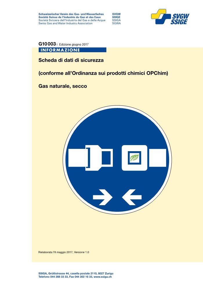 G10003 i Scheda dati di sicurezza Gas naturale