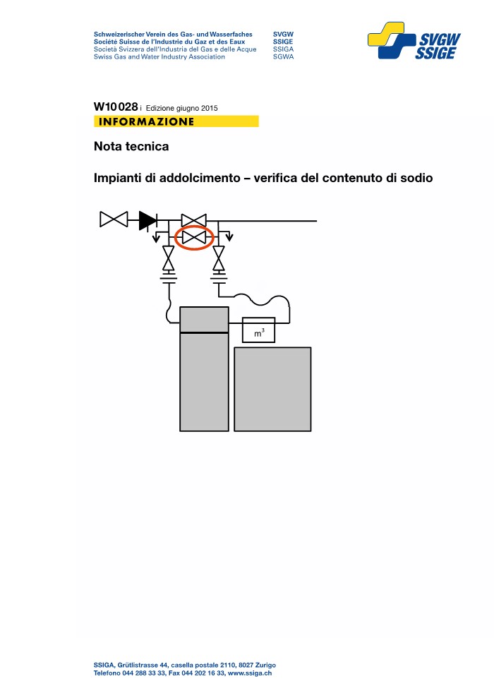 W10028 i Nota tecnica; Impianti di addolcimento - verifica del contenuto di sodio