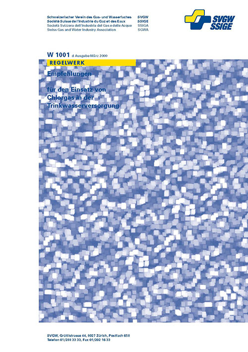 W1001 d Empfehlung für den Einsatz von Chlorgas in der Trinkwasserversorgung (2)
