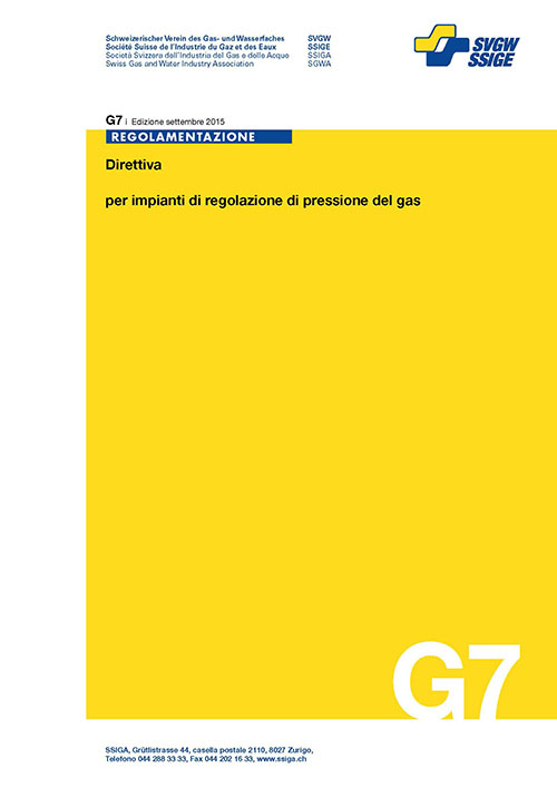 G7 i Direttiva per impianti di regolazione di pressione del gas