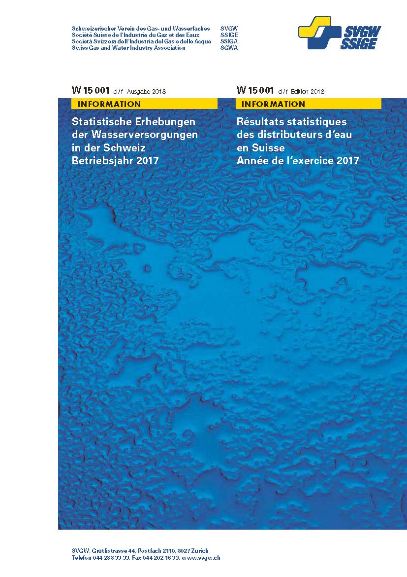 W15001 d/f Statistique d'eau 2018 (exercise 2017)