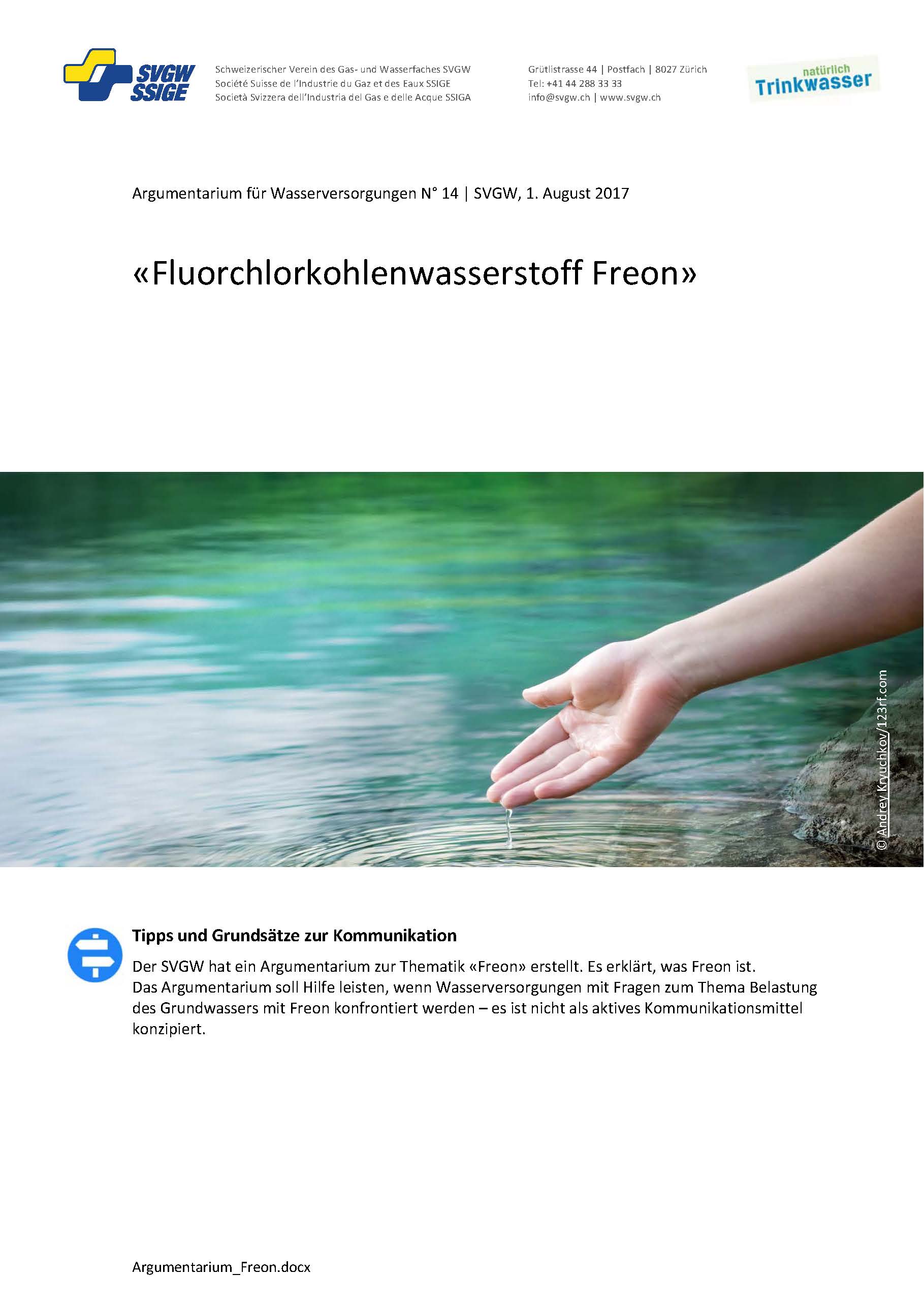 Argumentarium: «Fluorchlorkohlenwasserstoff Freon»