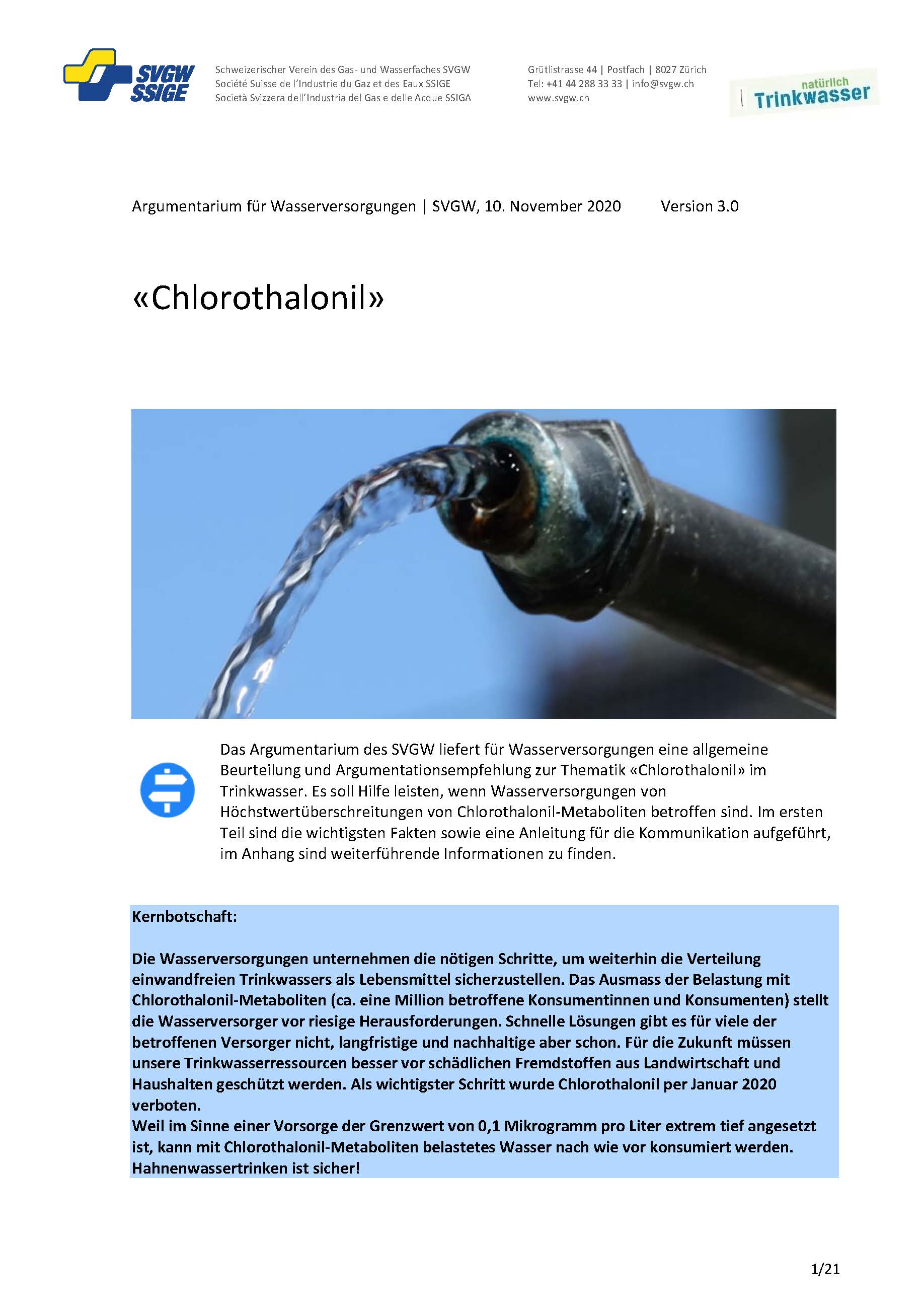 Argumentarium: «Chlorothalonil»