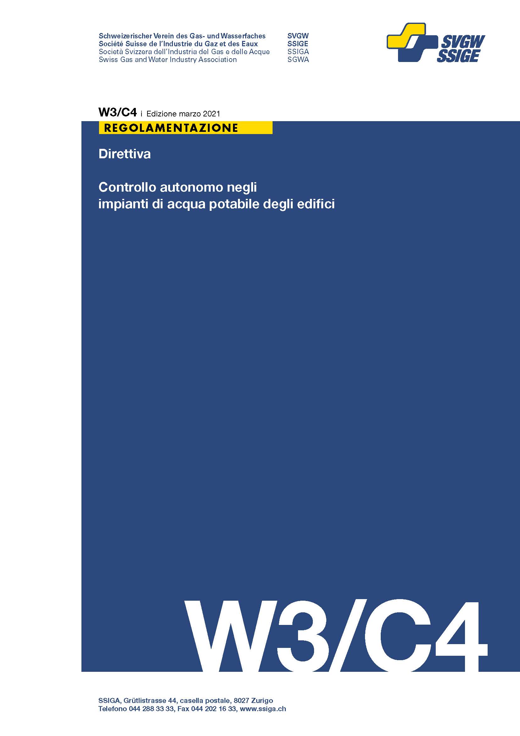 W3/C4 i Direttiva; Controllo autonomo negli impianti di acqua potabile degli edifici (2)