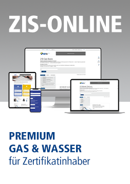 Online-Abo «ZIS Premium Gas&Wasser» für Zertifikatsinhaber (min. Vertragsdauer 1 Jahr)