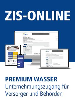Online-Abo «ZIS Premium Wasser» für Versorger und Behörden (min. Vertragsdauer 1 Jahr)