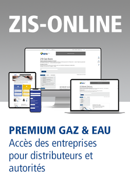 Abonnement en ligne «ZIS Premium Gaz&Eau» pour distributeurs et autorités