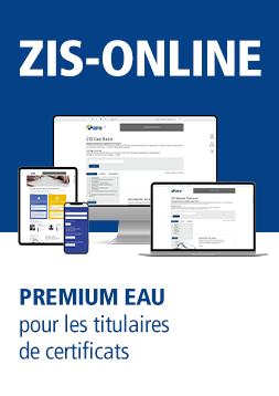 Abonnement en ligne «ZIS Premium Eau» pour les titulaires de certificats