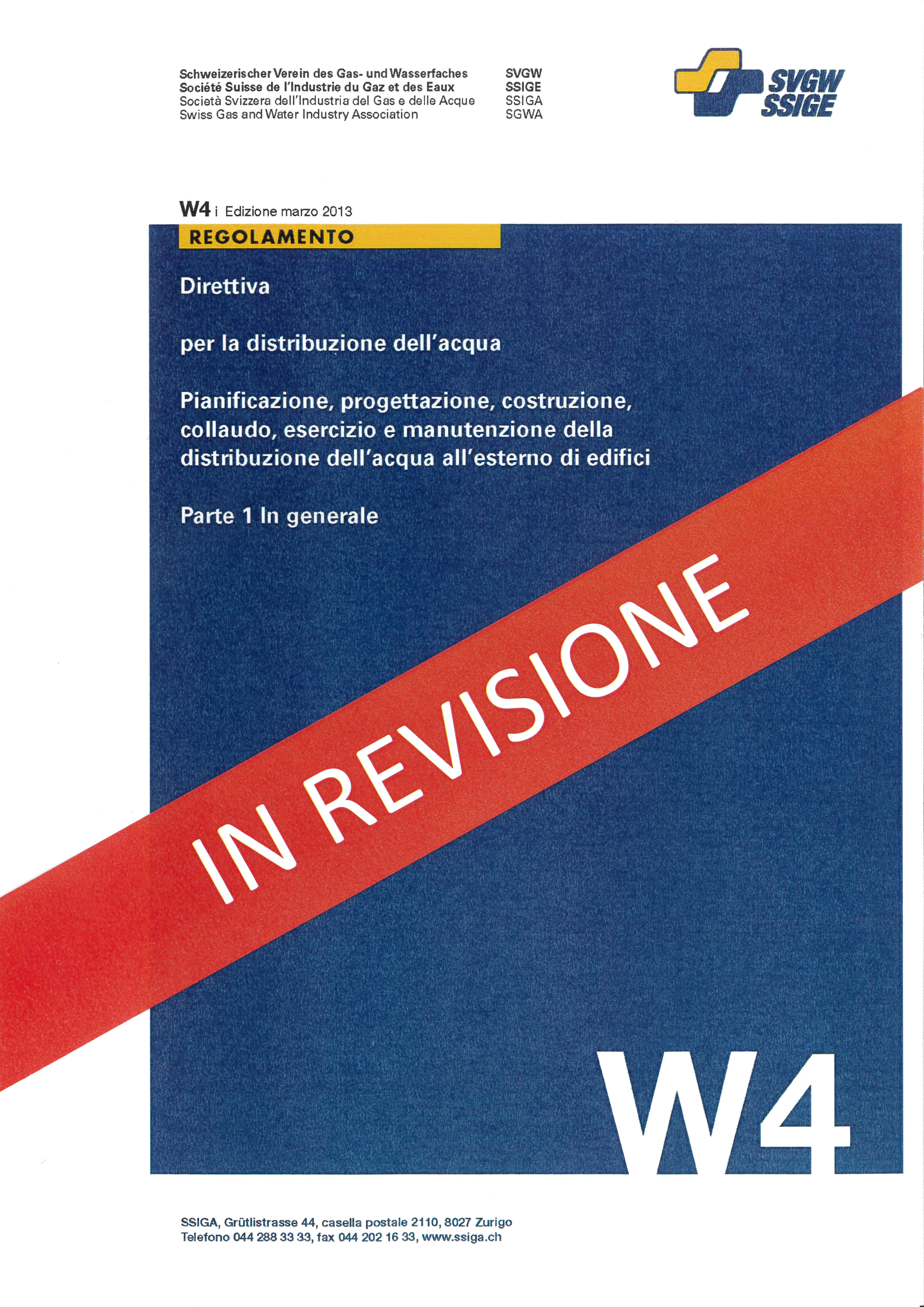 W4 i Direttiva per la distribuzione dell'acqua (1)