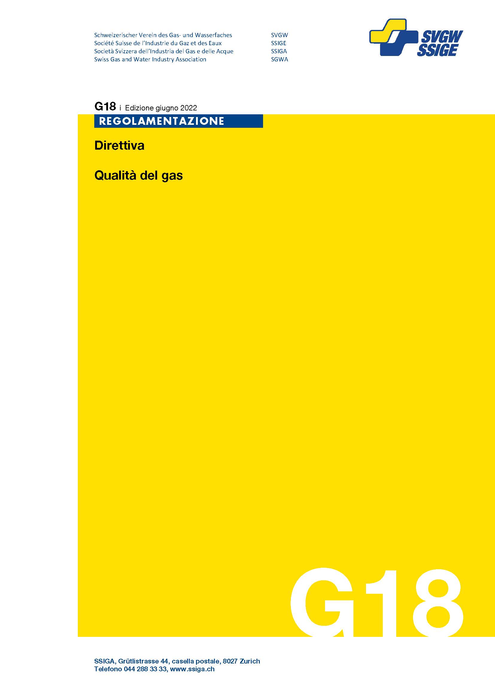 G18 i Direttiva proprietà del gas, edizione 2022
