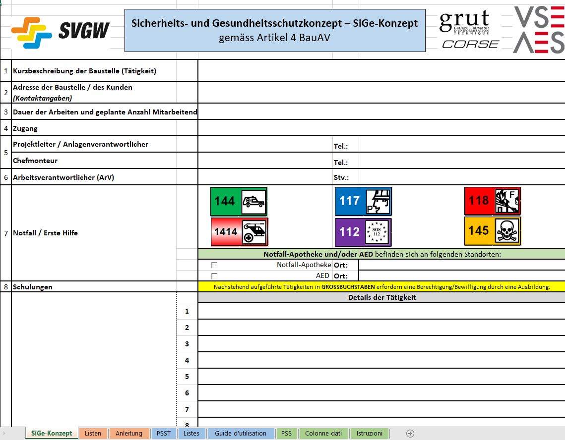 GW2 d, Teil B: Branchenspezifisches Sicherheits- und Gesundheitsschutzkonzept